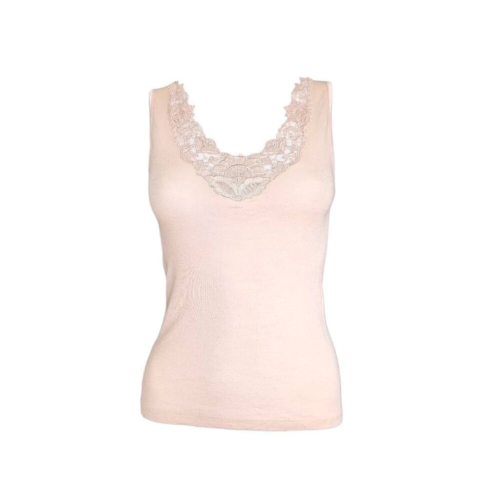euro vintage wool + silk knit tank